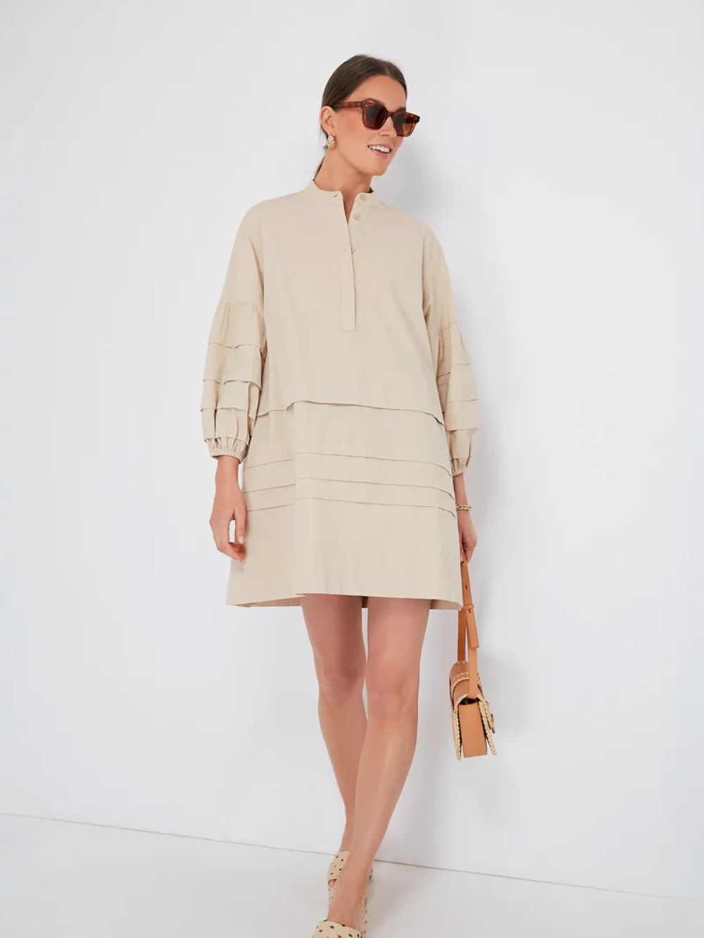 Vestido Chelsea con volantes en mangas y bajo