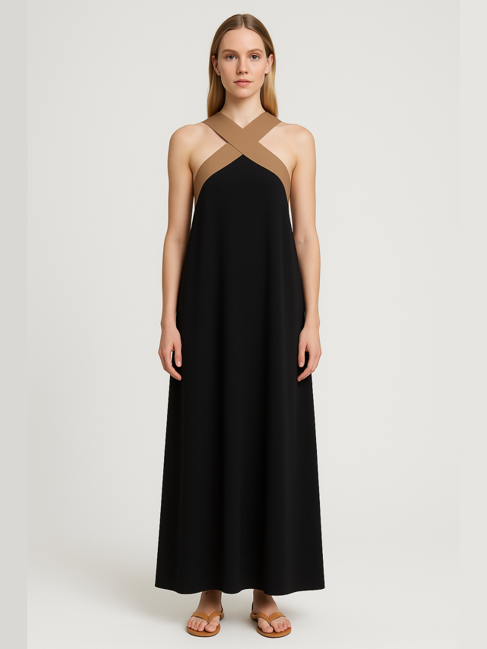 Vestido Delphine oversize cruzado