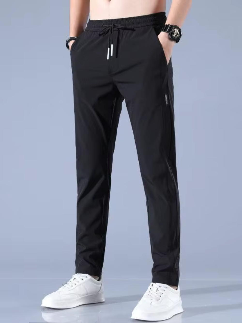 Pantalón Jogger Stretch de tiro medio