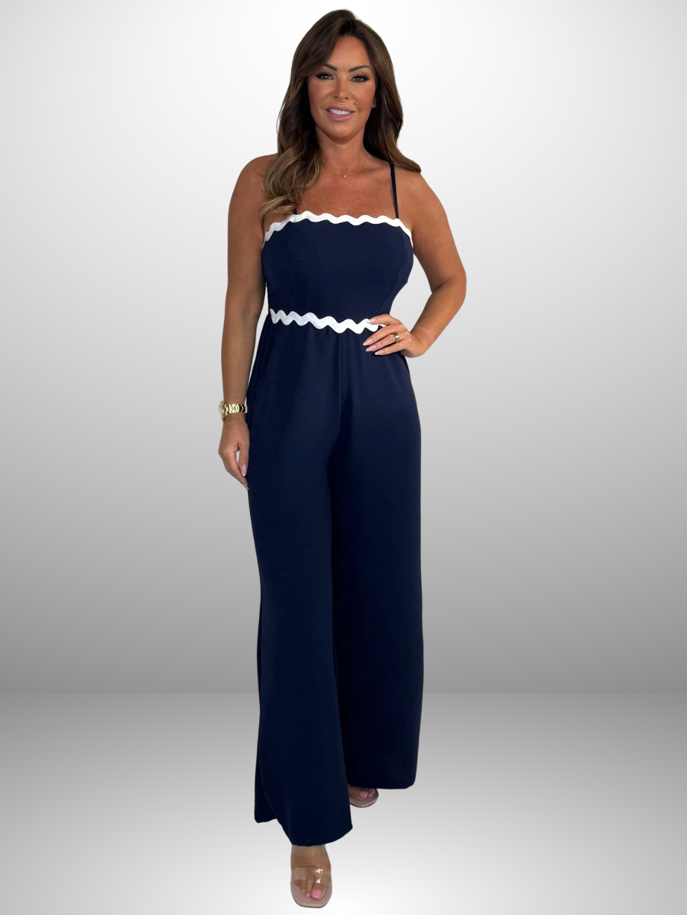 Jumpsuit Multi‑Estilo con Ribete Ondulado (Oferta 2X1)
