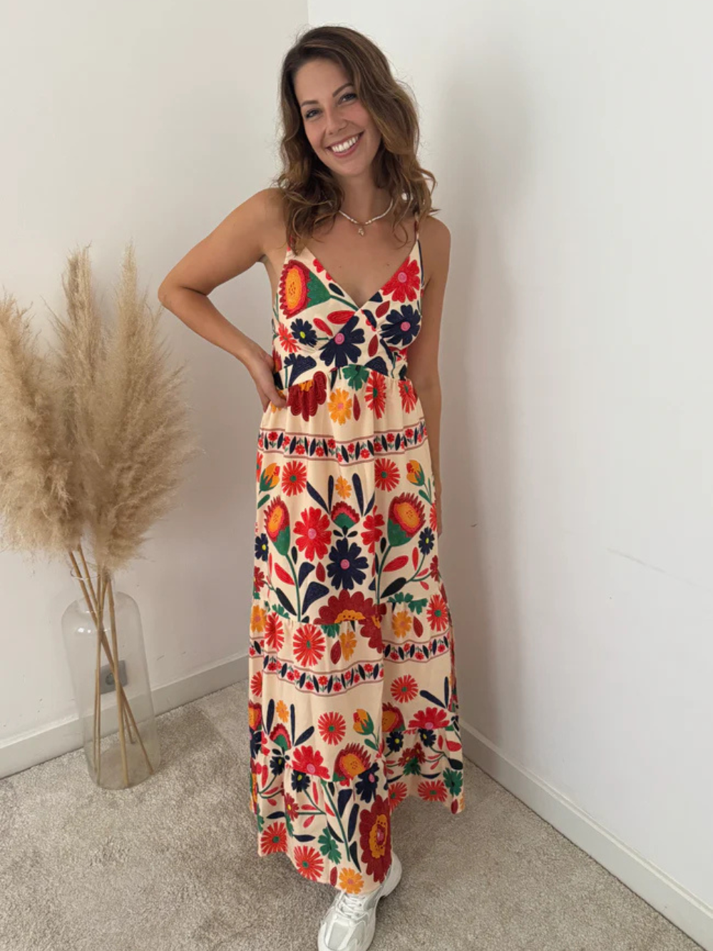 Vestido Largo Aelya Tirantes finos
