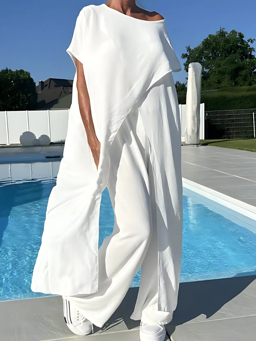 Conjunto Largo Asimétrico Off-Shoulder