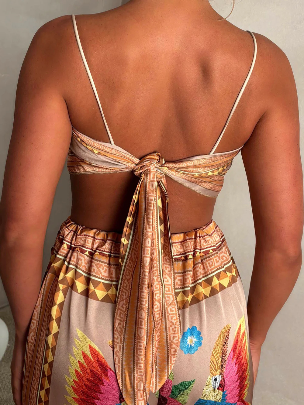 Conjunto Verano con Estampado de Loro (Oferta 2X1)
